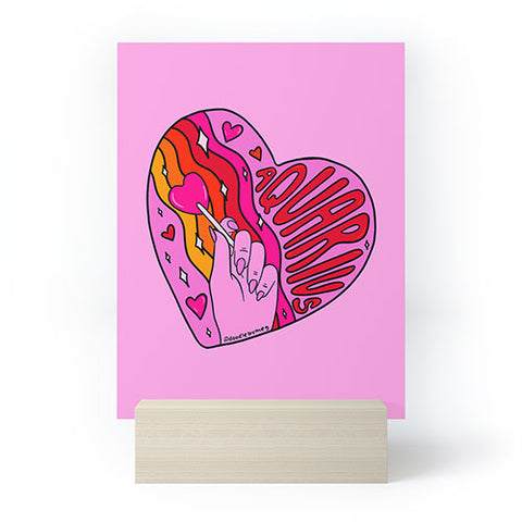Doodle By Meg Aquarius Valentine Mini Art Print