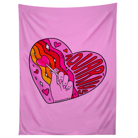Doodle By Meg Aquarius Valentine Tapestry