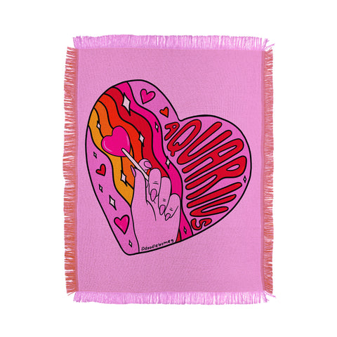 Doodle By Meg Aquarius Valentine Throw Blanket