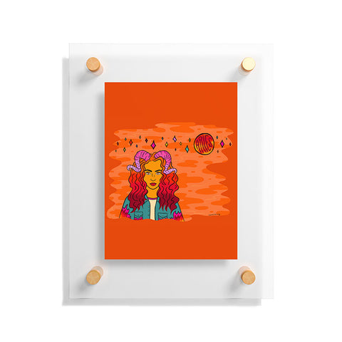 Doodle By Meg Aries Babe Floating Acrylic Print