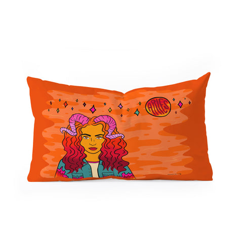 Doodle By Meg Aries Babe Oblong Throw Pillow