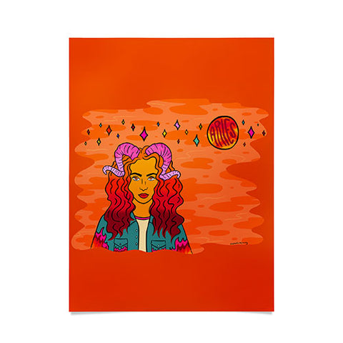 Doodle By Meg Aries Babe Poster