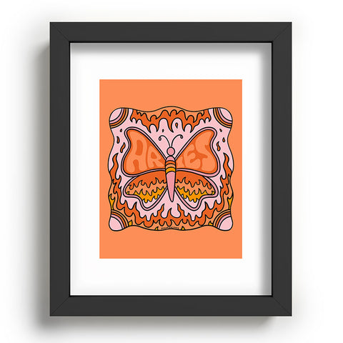 Doodle By Meg Aries Butterfly Recessed Framing Rectangle