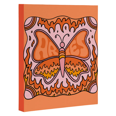 Doodle By Meg Aries Butterfly Art Canvas