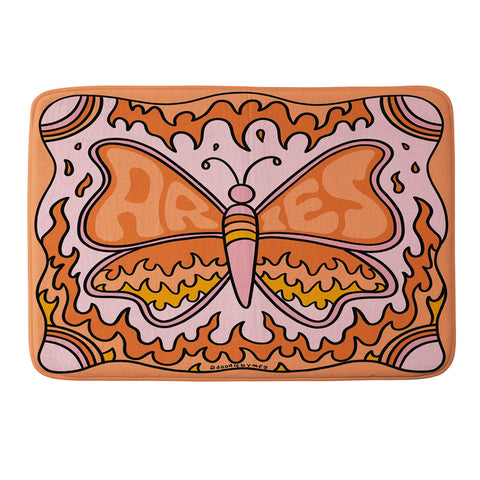 Doodle By Meg Aries Butterfly Memory Foam Bath Mat
