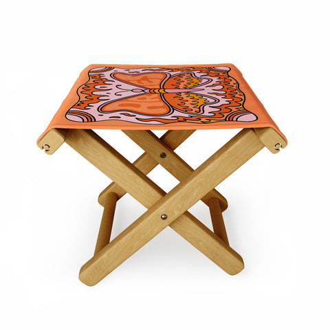 Doodle By Meg Aries Butterfly Folding Stool
