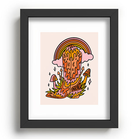 Doodle By Meg Aries Cowboy Boot Recessed Framing Rectangle