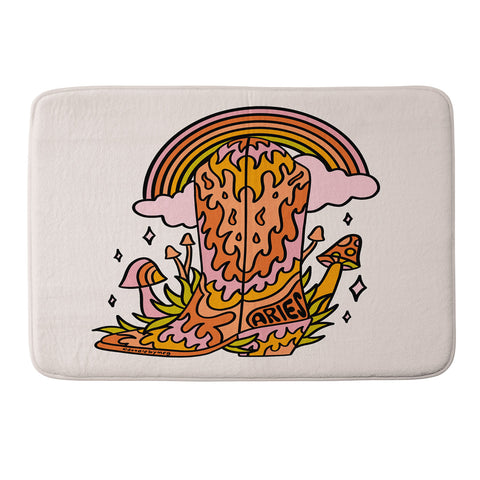 Doodle By Meg Aries Cowboy Boot Memory Foam Bath Mat