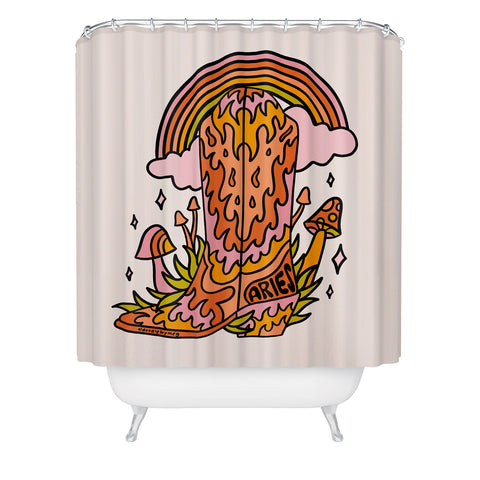 Doodle By Meg Aries Cowboy Boot Shower Curtain