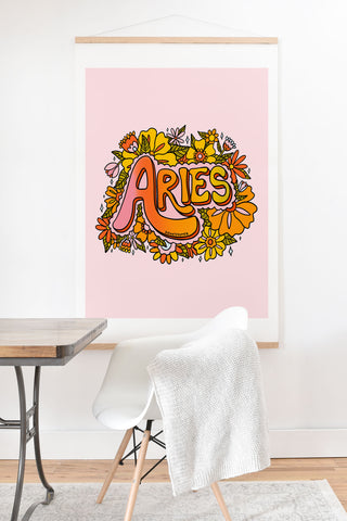 Doodle By Meg Aries Flowers Art Print And Hanger