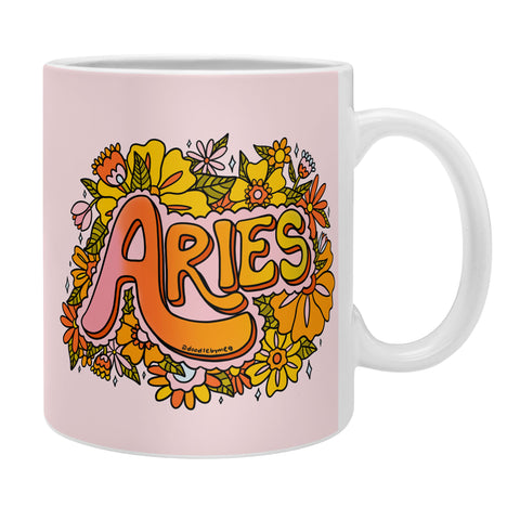 Doodle By Meg Aries Flowers Coffee Mug