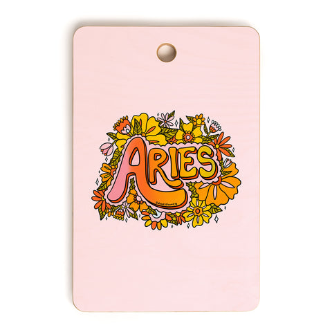 Doodle By Meg Aries Flowers Cutting Board Rectangle