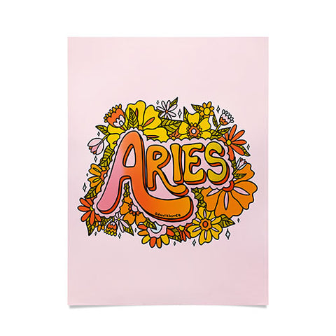 Doodle By Meg Aries Flowers Poster
