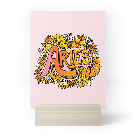 Doodle By Meg Aries Flowers Mini Art Print