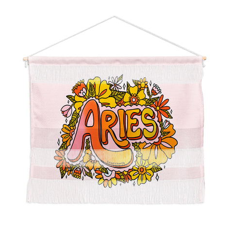 Doodle By Meg Aries Flowers Wall Hanging Landscape