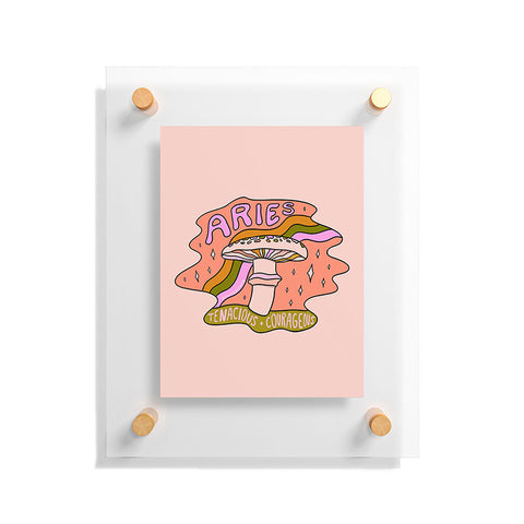 Doodle By Meg Aries Mushroom Floating Acrylic Print