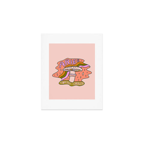 Doodle By Meg Aries Mushroom Art Print