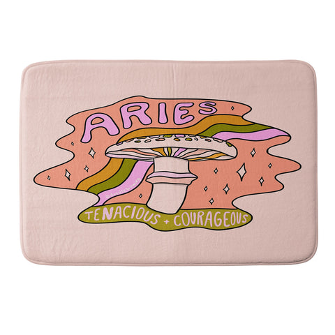 Doodle By Meg Aries Mushroom Memory Foam Bath Mat