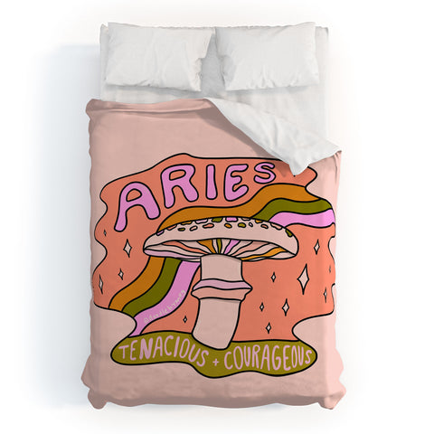 Doodle By Meg Aries Mushroom Duvet Cover
