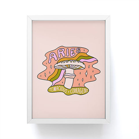 Doodle By Meg Aries Mushroom Framed Mini Art Print