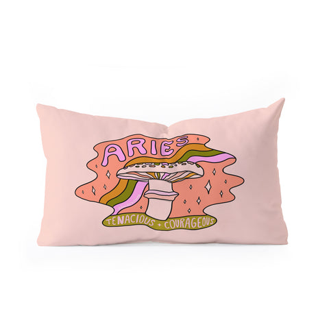 Doodle By Meg Aries Mushroom Oblong Throw Pillow