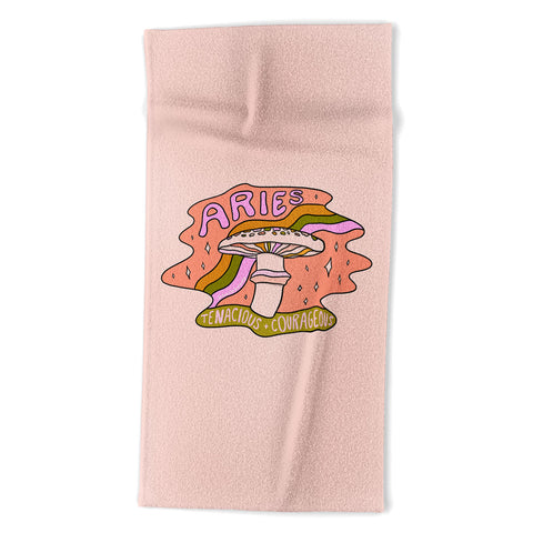 Doodle By Meg Aries Mushroom Beach Towel