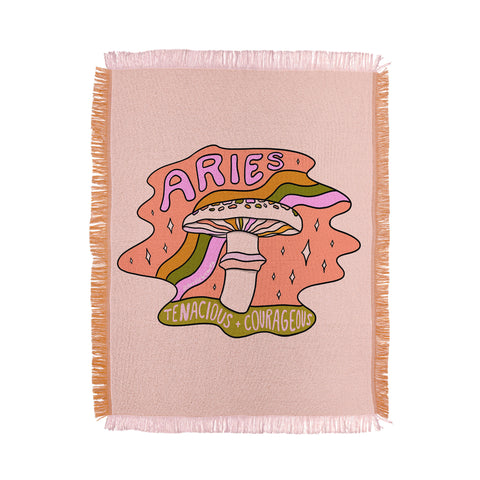 Doodle By Meg Aries Mushroom Throw Blanket