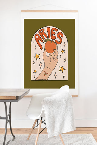 Doodle By Meg Aries Orange Art Print And Hanger