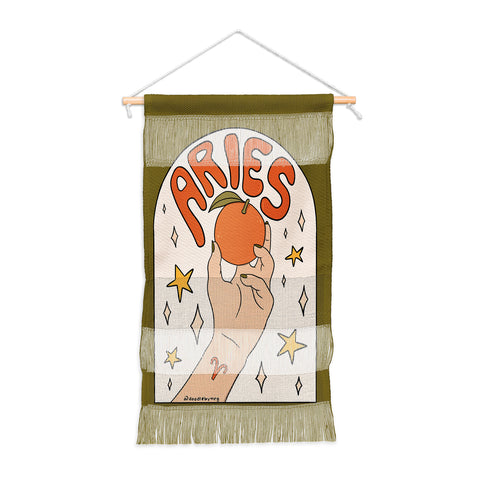 Doodle By Meg Aries Orange Wall Hanging Portrait