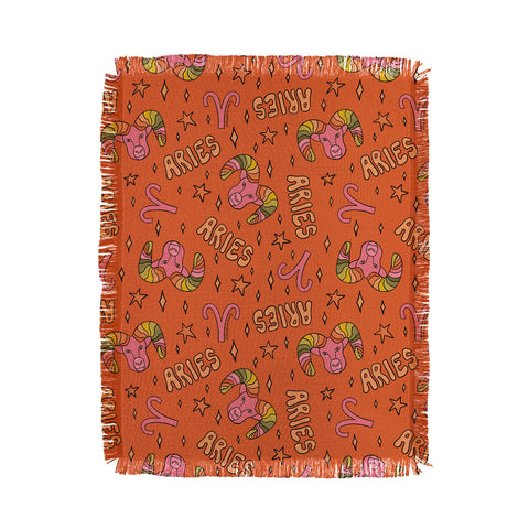 Doodle By Meg Aries Print Throw Blanket