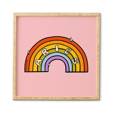 Doodle By Meg Aries Rainbow Framed Wall Art