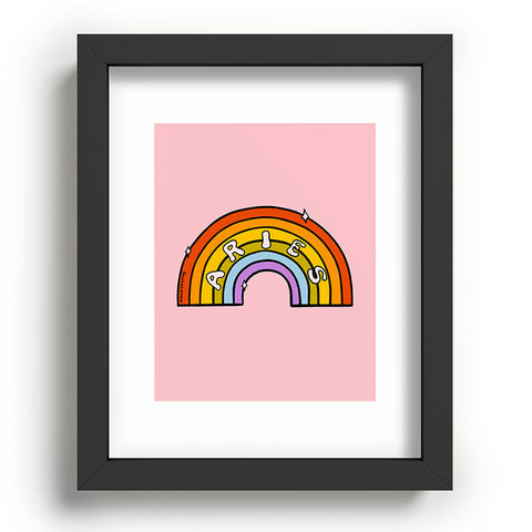 Doodle By Meg Aries Rainbow Recessed Framing Rectangle