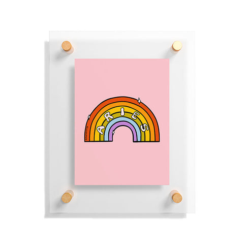 Doodle By Meg Aries Rainbow Floating Acrylic Print