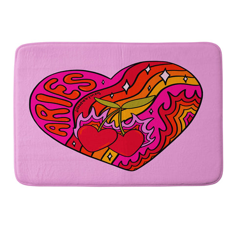 Doodle By Meg Aries Valentine Memory Foam Bath Mat