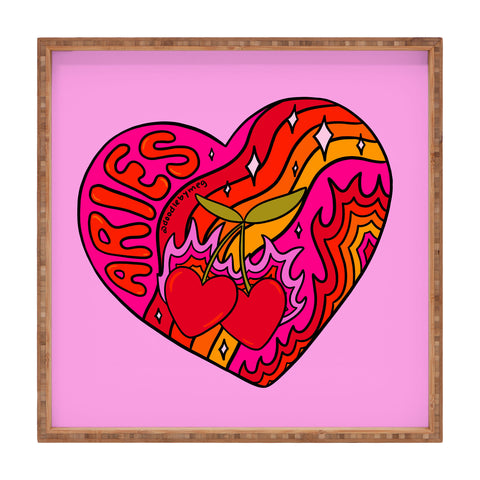 Doodle By Meg Aries Valentine Square Tray