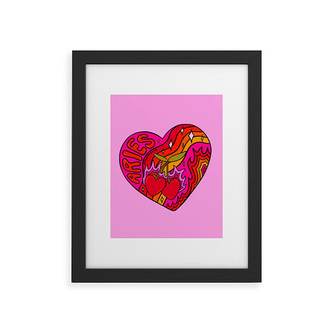 Doodle By Meg Aries Valentine Framed Art Print