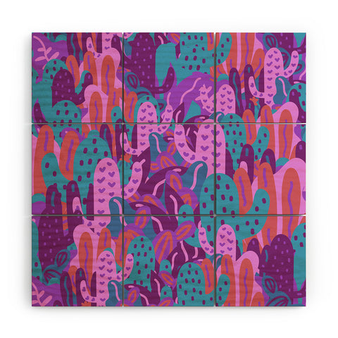 Doodle By Meg Botanical Nights Wood Wall Mural