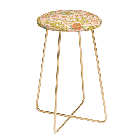 Doodle By Meg Cactus and Mushrooms Counter Stool