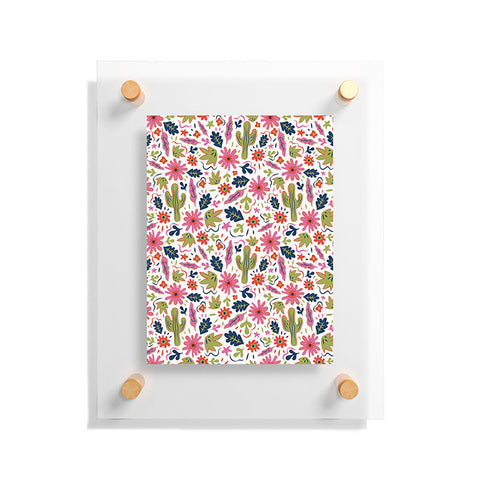 Doodle By Meg Cactus Folk Print Floating Acrylic Print