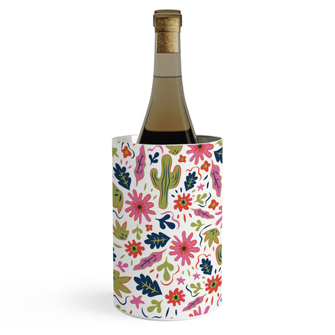 Doodle By Meg Cactus Folk Print Wine Chiller