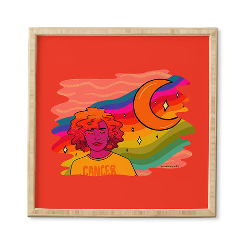 Doodle By Meg Cancer Babe Framed Wall Art