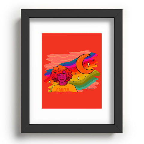 Doodle By Meg Cancer Babe Recessed Framing Rectangle