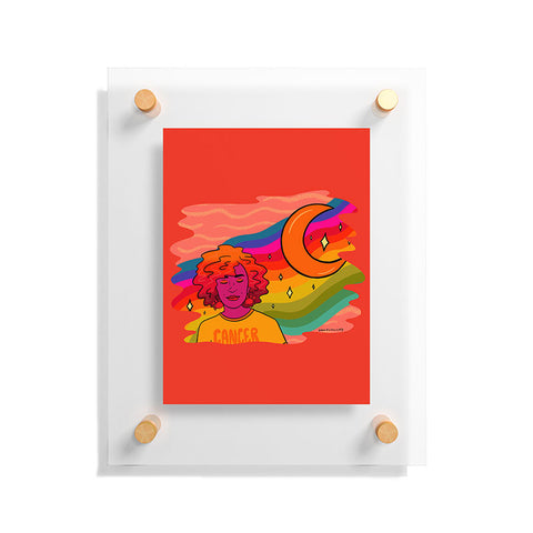 Doodle By Meg Cancer Babe Floating Acrylic Print