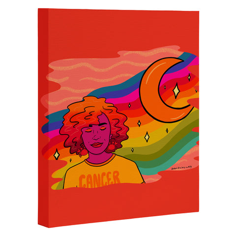 Doodle By Meg Cancer Babe Art Canvas