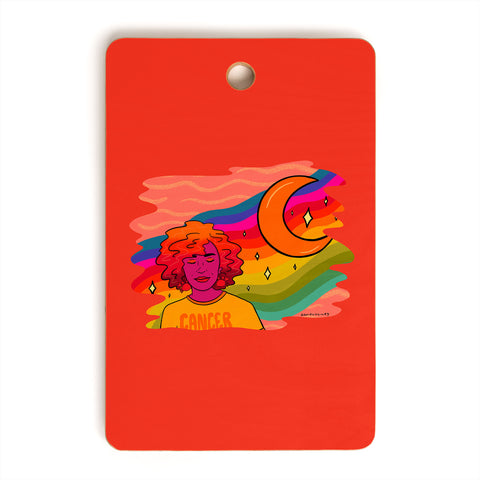 Doodle By Meg Cancer Babe Cutting Board Rectangle