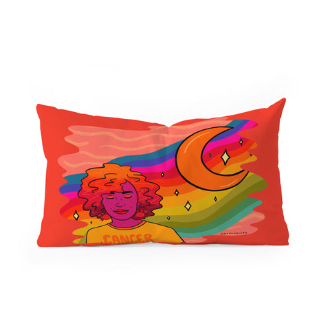 Doodle By Meg Cancer Babe Oblong Throw Pillow