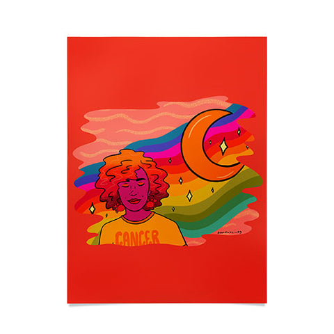 Doodle By Meg Cancer Babe Poster