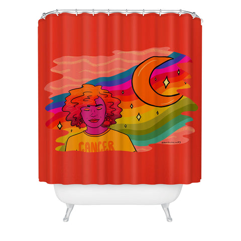 Doodle By Meg Cancer Babe Shower Curtain