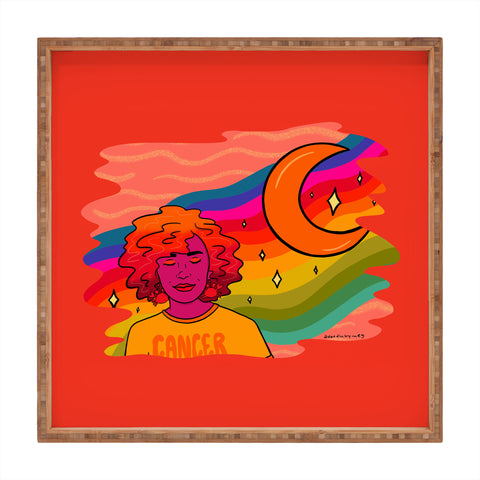 Doodle By Meg Cancer Babe Square Tray