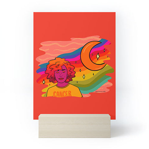 Doodle By Meg Cancer Babe Mini Art Print